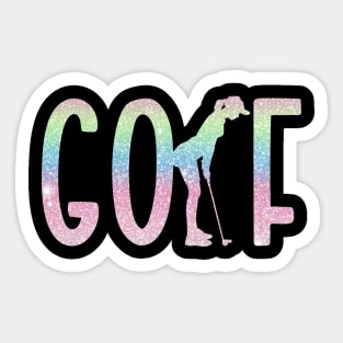 Golfing Sticker